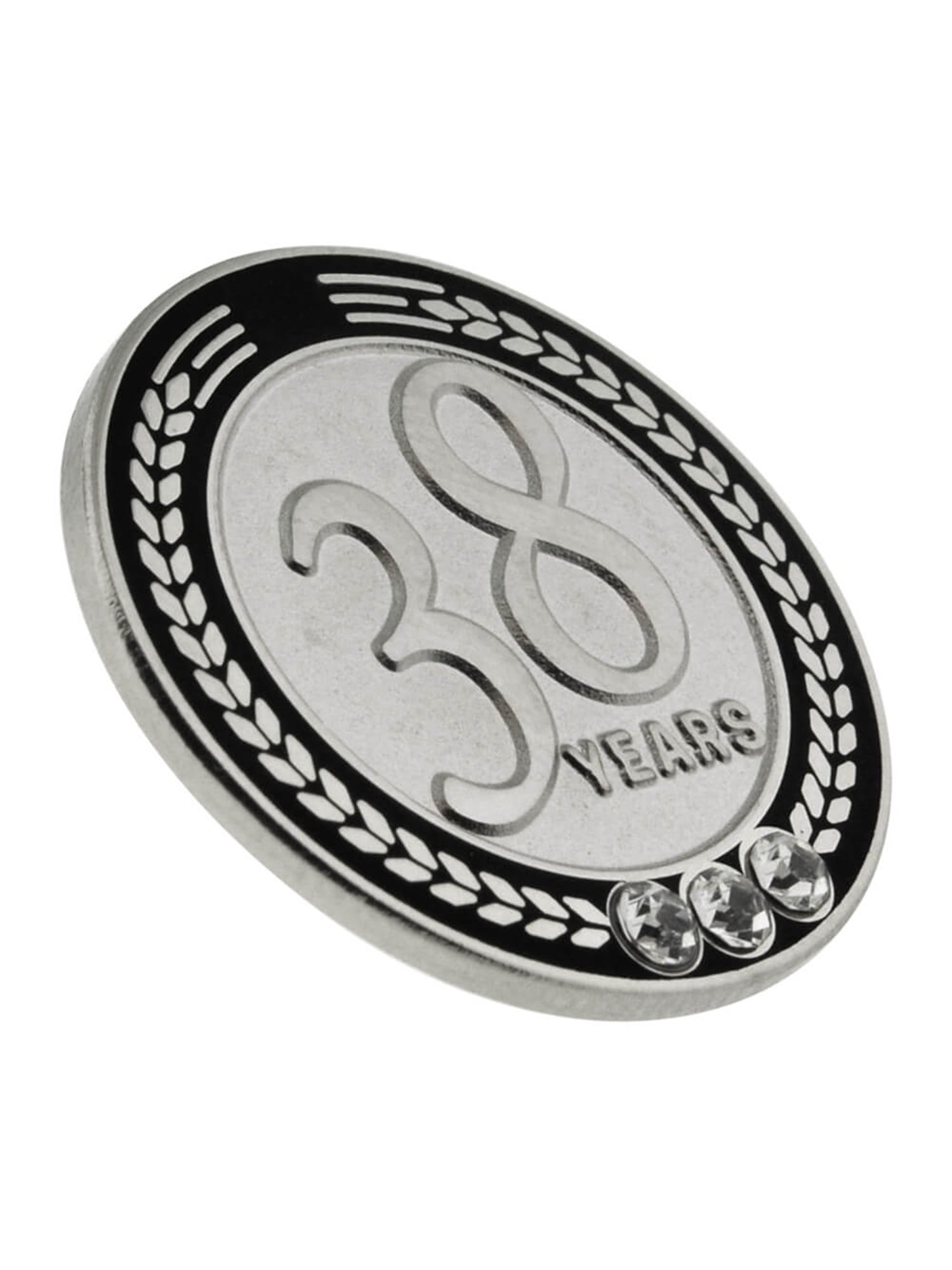 PinMart 31 Years of Service Award Employee Recognition Gift Lapel Pin White