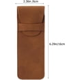thumbnail image 2 of 2 Piezas estuche de cuero para pluma estilográfica manga de lápiz decorativa bolsa protectora para pluma estuche para bolígrafo antiguo titular de la pluma Bolsa de PU, 2 of 5