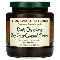 Stonewall Kitchen Dark Chocolate Sea Salt Caramel Sauce, 12.5 Ounce Jar