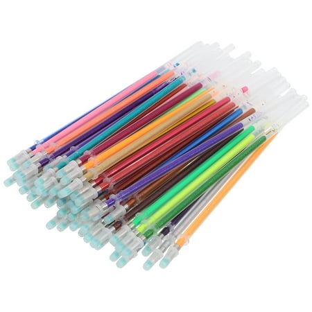 REACHISE 60pcs Gel Pens Colored Pencils Coloring Refills Glitter Fluorescence Neon Pen Ink Refills for Coloring Books Scrapbooking Drawing