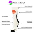 thumbnail image 3 of Baller Basketball Logo Crew Socks (White/Black, X-Large) - White/Black,X-Large, 3 of 4