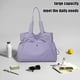 thumbnail image 4 of Bolsa De Nailon Bolso morado para mujer con múltiples bolsillos y cordón para viajes, gimnasio, oficina (1 unidad) JASKFLY, 4 of 9