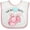 White and Pink, variant on Inktastic Love You Alotl Cute Axolotl Valentines Boys or Girls Baby Bib
