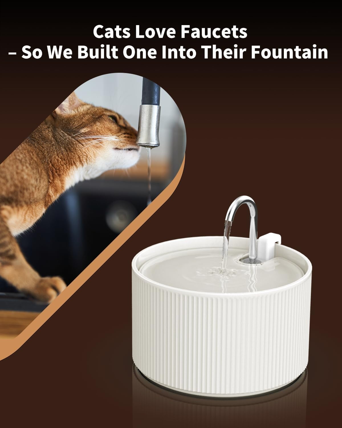 Quiet 2.1L Pet Water Fountain with Dual Pumps and Triple Carbon Filters for Cats and Dogs