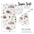 thumbnail image 5 of Construction Truck Baby Cocoon and Beanie Hat Sleep Sack Set by Sweet JoJo Designs, 5 of 6