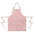 thumbnail image 2 of Cartoon Unicorn Rainbow Cloud Moon Star Apron-Garden Aprons for Women with Pockets-Cotton Linen Waterproof Kitchen Cooking Gardening Aprons Adjustable for Kitchen,Cooking,BBQ and Salon 33x27 Inch, 2 of 7