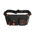 thumbnail image 2 of sunsanly Large Crossbody Fanny Pack Waterproof Nylon Sling Bag Outdoor Sports Workout Casual Waist Pack for Traveling Hiking Cycling Fishing Daily Use, 2 of 8