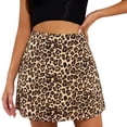 thumbnail image 1 of Falda casual estampada Falda mini de cintura alta Faldas cortas para mujer (Amarillo XL) FLhrweasw Para estrenar, 1 of 9