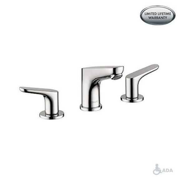 hansgrohe Focus Modern Widespread Easy Clean 2-Handle 3 5-inch Tall Bathroom Sink Faucet in Chrome, 04369000