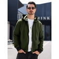 thumbnail image 4 of Colsmile Men's Hoodie Full Zip Lightweight Waffle Knit Sweatshirt Casual Long Sleeve Jacket with Pockets Spring Fall Winter, 4 of 10