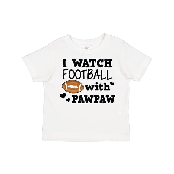 Inktastic I Watch Football with My Pawpaw Boys Toddler T-Shirt