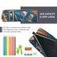 thumbnail image 5 of Easygdp Starry Sky Planet Lollipop para Estuche de Lápices de Cuero, Estuche de Papelería de Cuero, Estuche de Gran Capacidad con Cremallera, 5 of 7