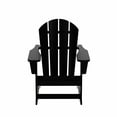 thumbnail image 5 of Westintrends Malibu Outdoor Rocking Chair Set of 4, All Weather Resistant Poly Lumber Classic Porch Rocker Chair, 350 lbs Support Patio Lawn Plastic Adirondack Chair, Black, 5 of 9