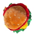 thumbnail image 3 of Sombrero de hamburguesa para mascotas, sombrero de gatito, accesorio de dibujos animados, decoración suave, sombrero para cachorros, sombrero divertid , L L, 3 of 8