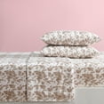 thumbnail image 4 of Betsey Johnson Garden Toile Brown Twin Sheet Set, 4 of 10