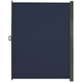 thumbnail image 1 of Outsunny 118" x 79" Retractable Side Awning Folding Privacy Screen Blue, 1 of 10