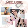 thumbnail image 6 of ANTHOUSE Compatible for Apple Watch Band with Glitter Bumper Case, Women Silicone Soft Comfortable Adjustable Strap with Buckle for iWatch SE Series 8/7/6/5/4/3/2/1 (Black Rosegold, 38mm), 6 of 13