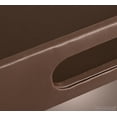 thumbnail image 7 of Home Redefined 17.5”x12” Rectangle Classic Faux Leather Decorative Serving Tray with Handles, Brown, 7 of 7