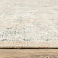 thumbnail image 3 of 2' X 8' Beige And Grey Oriental Hand Loomed Stain Resistant Runner Rug With Fringe, 3 of 10