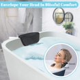 thumbnail image 5 of blue color Almohada de baño, elegante almohada de baño de PU con ventosas, almohada para el cuello, reposacabezas para bañera, spa, hidromasaje, reposacabezas ergonómico, cabeza,, 5 of 5