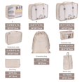 thumbnail image 3 of Txlixc Maleta Bolsa de Almacenamiento 8 Piezas, Plegable Ropa para el hogar Lavado Separado Color sólido Paquete Organizador de Edredón de Viaje Txlixc Moda, 3 of 8