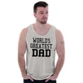 thumbnail image 4 of Father's Day World's Greatest Dad Mens Big & Tall Graphic Tank Top Brisco Brands 3X, 4 of 5