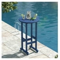 thumbnail image 5 of 40" Outdoor Bar Table, All Weather HDPE Bar Height Patio Table Counter Round Patio Cocktail Bar Tables, Tall Bistro Tables Pub Table for Deck, Porch, Backyard, Garden, 5 of 7