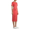 thumbnail image 5 of Time and Tru Women's Knit Midi Dress with Belt, 5 of 6