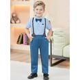 thumbnail image 3 of CARETOO Boy Clothes Suits Toddler Boy Outfit Dress Shirt Bowtie Pants Kid Wedding Outfits 5-10 Years, 3 of 7
