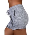 thumbnail image 3 of ZXSXSY Women American Flag Printed Elastic Waist Plain Shorts with Pockets, 3 of 4