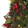 thumbnail image 6 of Nearly Natural 2ft. Mixed Berry and Pine Cone Artificial Christmas Tree with 35 Clear LED Lights, Green, 6 of 7