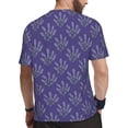 thumbnail image 2 of Wukai Lavender Flowers Print Men's Short-Sleeved Mesh T-Shirt,Quick-Dry Short Sleeve Workout T-Shirt-Medium, 2 of 8