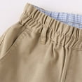 thumbnail image 5 of Tiijoy Little Boys High Rise Dress Shorts School Uniform Solid Color Stretch Twill Shorts, 5 of 7