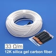 thumbnail image 1 of Cable de calefacción de fibra de carbono, Cable de calefacción de suelo cálido, 12K, 33ohm/m, 10/20/30/50/100m, 1 of 3