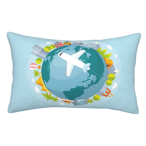 Vsdgher Dreaming Travel Print Pillow Cases -Iconic Collection Pillowcases -Extra Soft, Not easy to deform,not pilling Export quality
