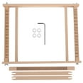 thumbnail image 1 of Kit de marco de tejido de madera de haya Juguete para niños DIY Máquina de tejer Tejedora de tapices hecha a mano, 1 of 15