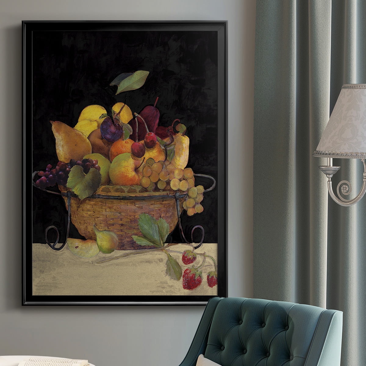 Fruit Basket II Revisit Premium Framed Print - Ready to Hang