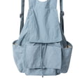 thumbnail image 2 of Mochila de verano con múltiples bolsillos para mujer/hombre, mochila de viaje sólida (azul), 2 of 6