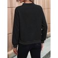 thumbnail image 5 of Long Sleeve Shirts for Women Fall Outfits V Neck T Shirts Button Down Tunic Tops Fashion Clothing Black M, 5 of 7