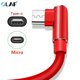 thumbnail image 4 of Cable de carga micro USB con conector en forma de L de 1/2/3 m de OLAF, cable micro USB trenzado de nailon, cable de carga rápida, cable de carga, 4 of 5