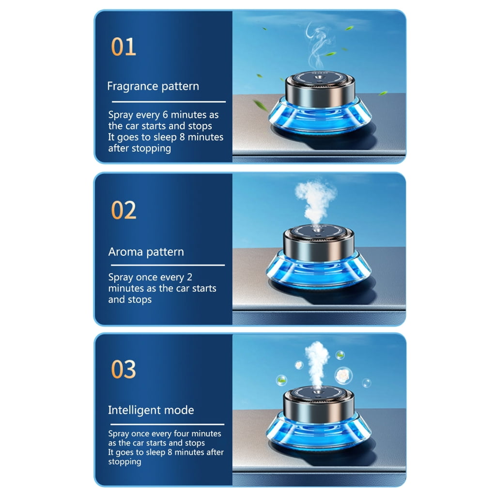 ZPAQI Car Aroma Diffuser Electric Spray Car Perfume Auto Air Freshener Flavoring