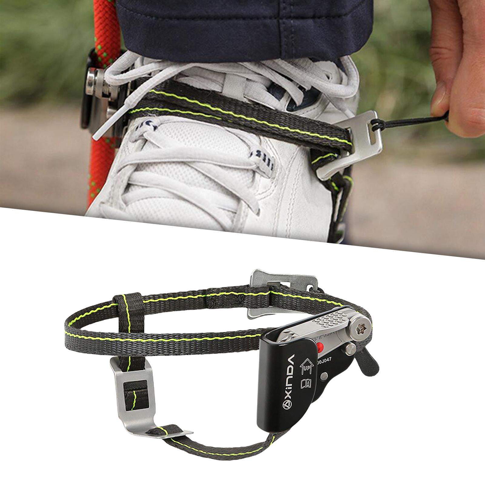 Right/Left Foot Ascender Riser Rock Climbing Outdoor Safety Gear For 8-13mm Rope 