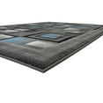 thumbnail image 5 of Handcraft Rugs Blue/Silver/Gray Abstract Geometric Modern Squares Pattern Area Rug, 5 of 5