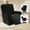 Black, variant on AIGIA Velvet Stretch Recliner Chair Cover 1-Piece Washable Recliner Couch Cover with Elastic Furniture Protector