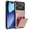 Rosegold, variant on Lunvic for iPhone 18 Pro Case with Card Holder, Flip Open Hidden Compartment Stores 5 Cards, Heavy-Duty Dual-Layer PC TPU Shockproof Cover, Red
