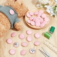 thumbnail image 4 of 30Pcs Imitation Leather Snap Bottons with Aluminum Findings Flat Round Hot Pink 28.5x11mm Hole: 2.5mm, 4 of 9
