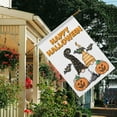 thumbnail image 2 of Happy Halloween Garden Flag Gnome Pumpkin Flags Double Sided Vertical Burlap Yard Outdoor Halloween Decor 28x40 Inch, 2 of 6