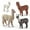 1 Set(4 Pcs), variant on Ksopiavobs Alpaca Toys 4pcs Alpaca Figure Forest Jungle Animal Toy Figurines for Kids Farm Animals Gift for Kids Toddlers