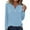 212#Sky Blue, variant on Long Sleeve Shirts for Women Womens Tops Blouses Button Henley Tee Green 2XL