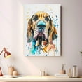 thumbnail image 4 of Bloodhound Dog Canvas Wall Art Prints,Watercolor Dog Art Canvas Painting Poster,Pet Canvas Painting Puppy Artwork 8x12 inches, 4 of 6